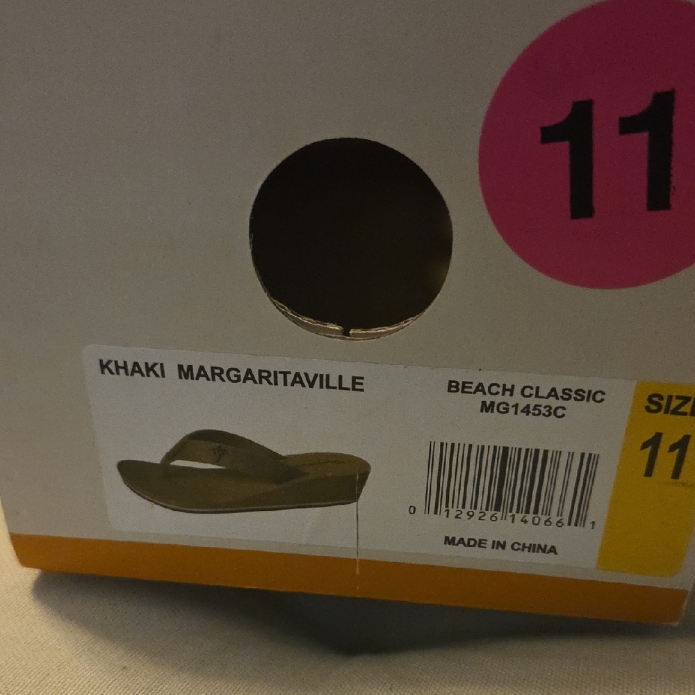 Margaritaville Khaki Beach Sandals